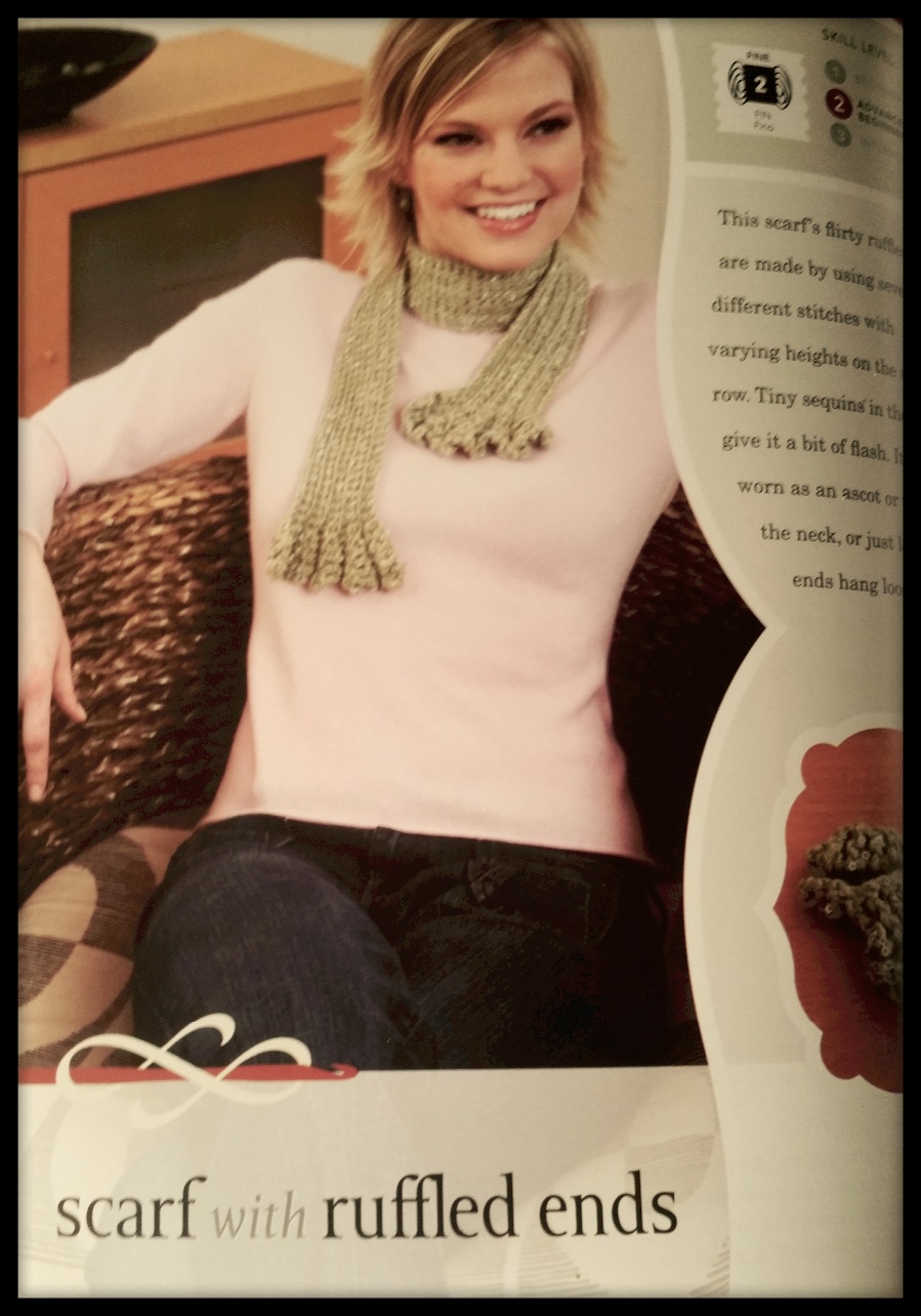 Scarf with Ruffled Ends